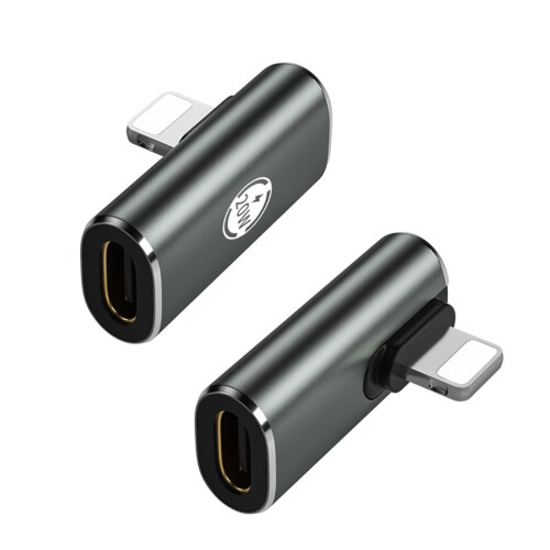 USB-C to Lightning Adapter for iOS Devices Black 1