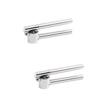 Presse-ail en acier inoxydable, lot de 2 pièces, argenté