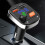 Bluetooth FM transmitter for car with dual USB charging and 7