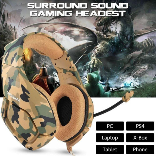 Gaming Headset Stereo Surround for Xbox One PS4 PC 1