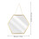Wall-Mounted Vanity Mirror Gold Trim Nordic Style 4