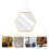 Wall-Mounted Vanity Mirror Gold Trim Nordic Style 3