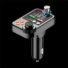 Bluetooth 5.0 FM transmitter for car with 15W PD and QC 3.1