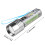 White Mini Transparent Flashlight with Pen Clip Magnet 30W 2