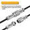 4X Usb Keyboard Cable Black Coiled Keyboard Usb Type C Cable DIY Aviation Plug Cable Connector Gaming Usb Keyboard Cable 3