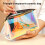 PVC transparent zippered toiletry bag with handle strap 5