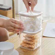 Txmfgh Lufttæt opbevaringsbeholdersæt til mad, klar plastik med letlåsende låg til organisering af spisekammeret (2200 ml, 1550 ml, 750 ml)