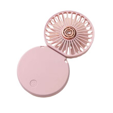 Bureauventilator met USB-aansluiting - Omkeerbare voet - Verticale luchtstroom - 3 windsnelheden - Mini oplaadbare borstelloze tafelventilator,