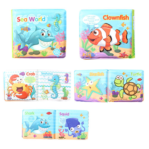 VALSEEL soft baby bath book waterproof educational toy