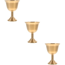 Ensemble de verres à vin en laiton, 3 verres de service de table
