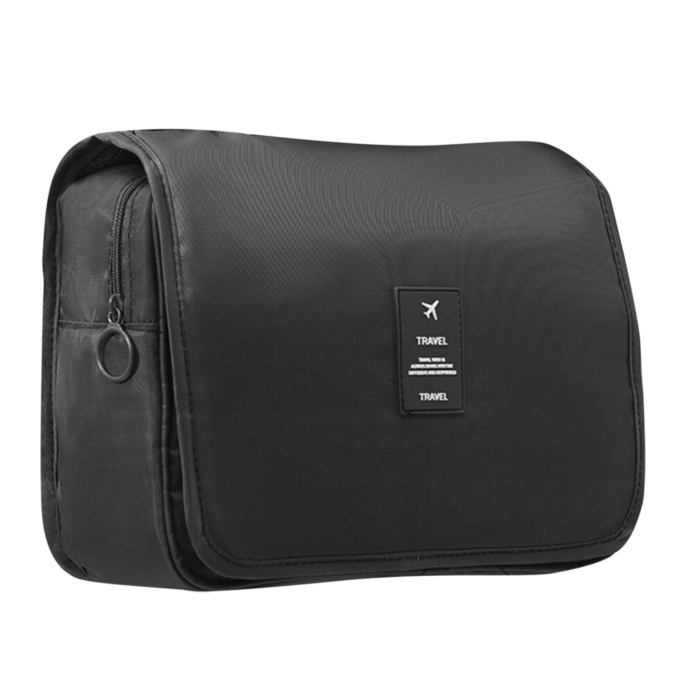 VALSEEL makeup bag portable folding with hooks large