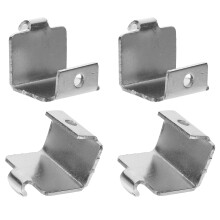 Clips para congelador, estante de refrigerador, soporte de metal, gancho de sujeción universal de acero inoxidable, 4 piezas