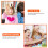 Wooden Handheld Cosmetic Mirror Unpainted 8 pcs 3