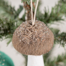 Christmas Tree Pendant Ornament Green Brown 1 Piece