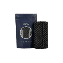 Amz Black Checkered Body Cleansing Bath Towel Nylon Deep Cleansing And Comfort Full-Body Skin Bath Towel Home Care