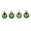 Christmas Balls Ornaments Green 24 Pieces 2