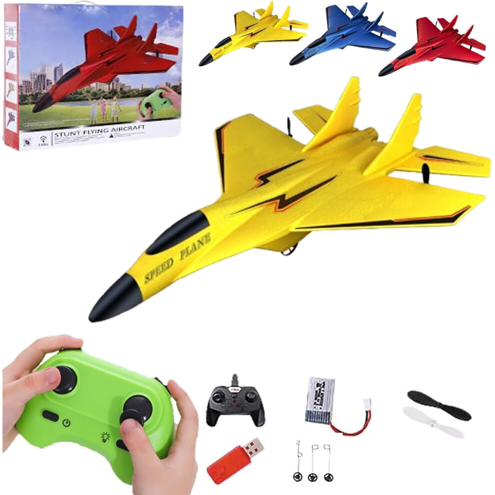 Wonstorex Rc Fighter Jet Toy 2.4Ghz Foam Airplane Light 971050889498