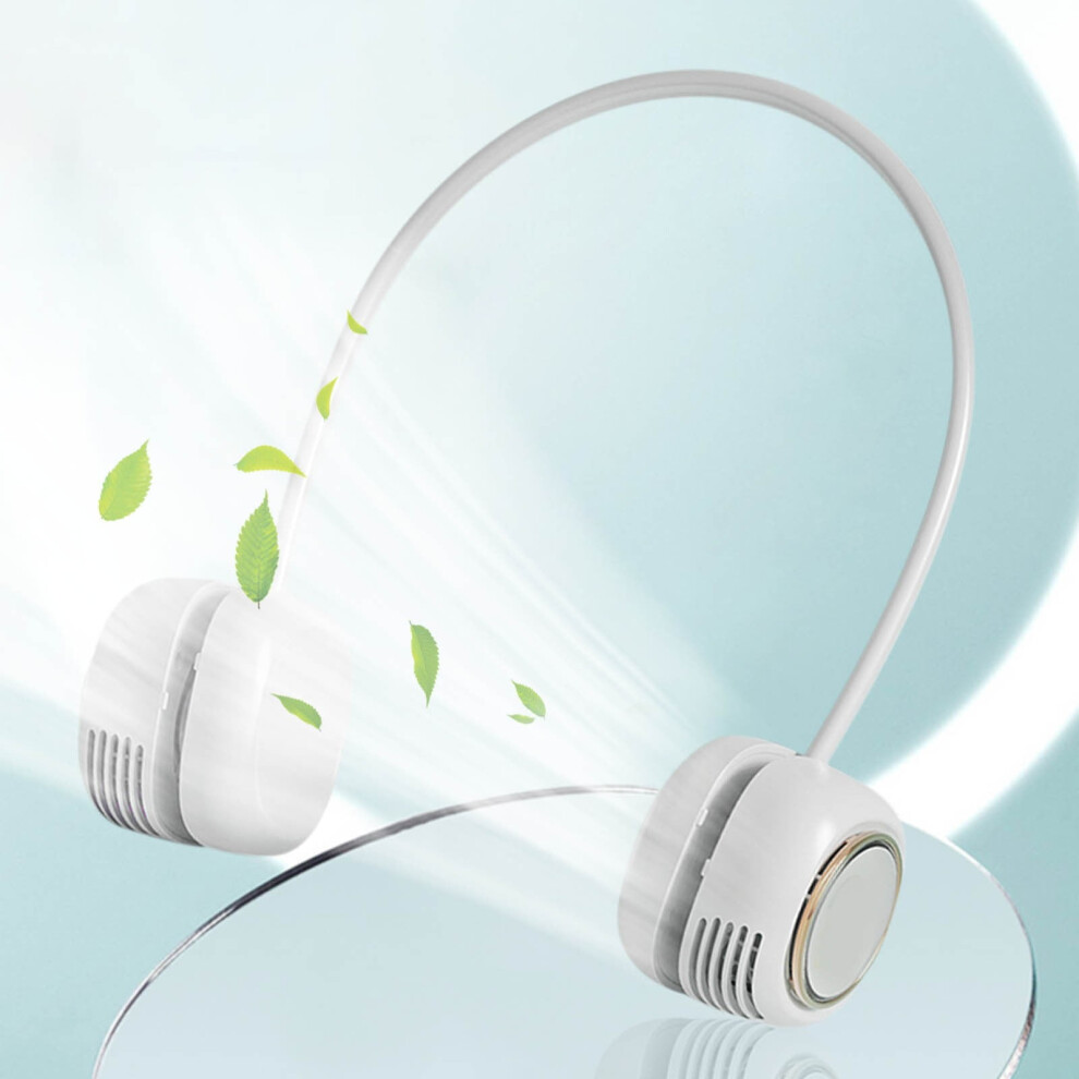 Portable Hanging Neck Fan Foldable Usb Charging 971050914718