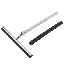 Nettoyeur de vitres Delaman, manche extensible, brosse en acier inoxydable pour vitres et miroirs de salle de bain