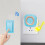 Wireless Flashing Doorbell Self-Powering 1pc 4