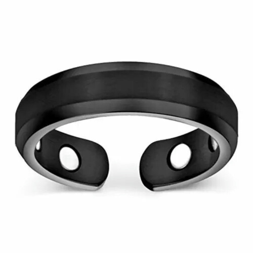 Men's Magnetic Anti-Snoring Ring Adjustable Black
