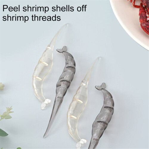 Shrimp peeler and deveiner tool for raw shrimp 1