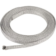 Cable plano trenzado de cobre estañado de 13 pies y 9 mm de espesor, para conexión a tierra y reducción de ruido.