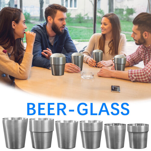 Stainless Steel Vacuum Beer Mug 300ml 2