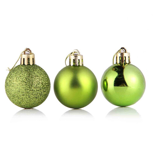 Weihnachtskugeln aus Kunststoff, leuchtend bunt, 12 Stück
