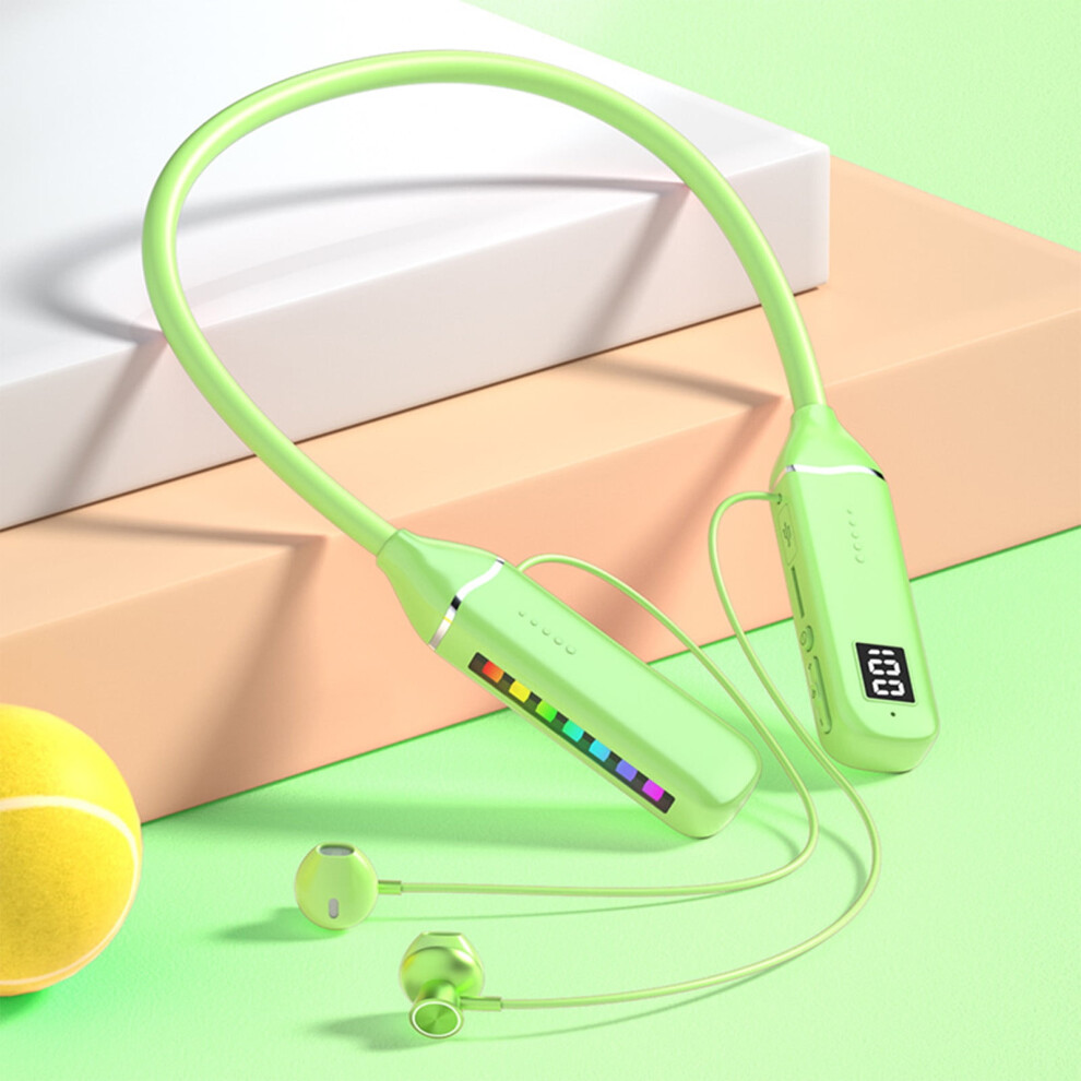 Ozmmyan Hanging Neck Bluetooth Earphones With Rgb Lights 971050909721