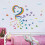 Rainbow Wall Decals Butterflies Clouds Vinyl Mural 1 Set 1