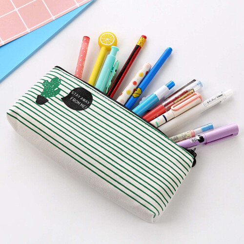 Cactus Pencil Case Canvas Storage Box 1 Piece 2