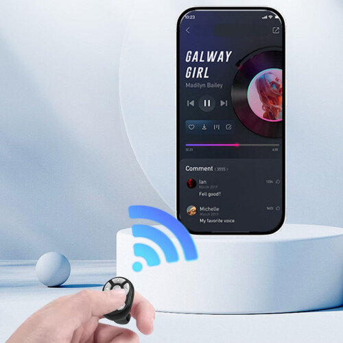 Telecomando wireless Bluetooth per scorrere video e scattare selfie 1