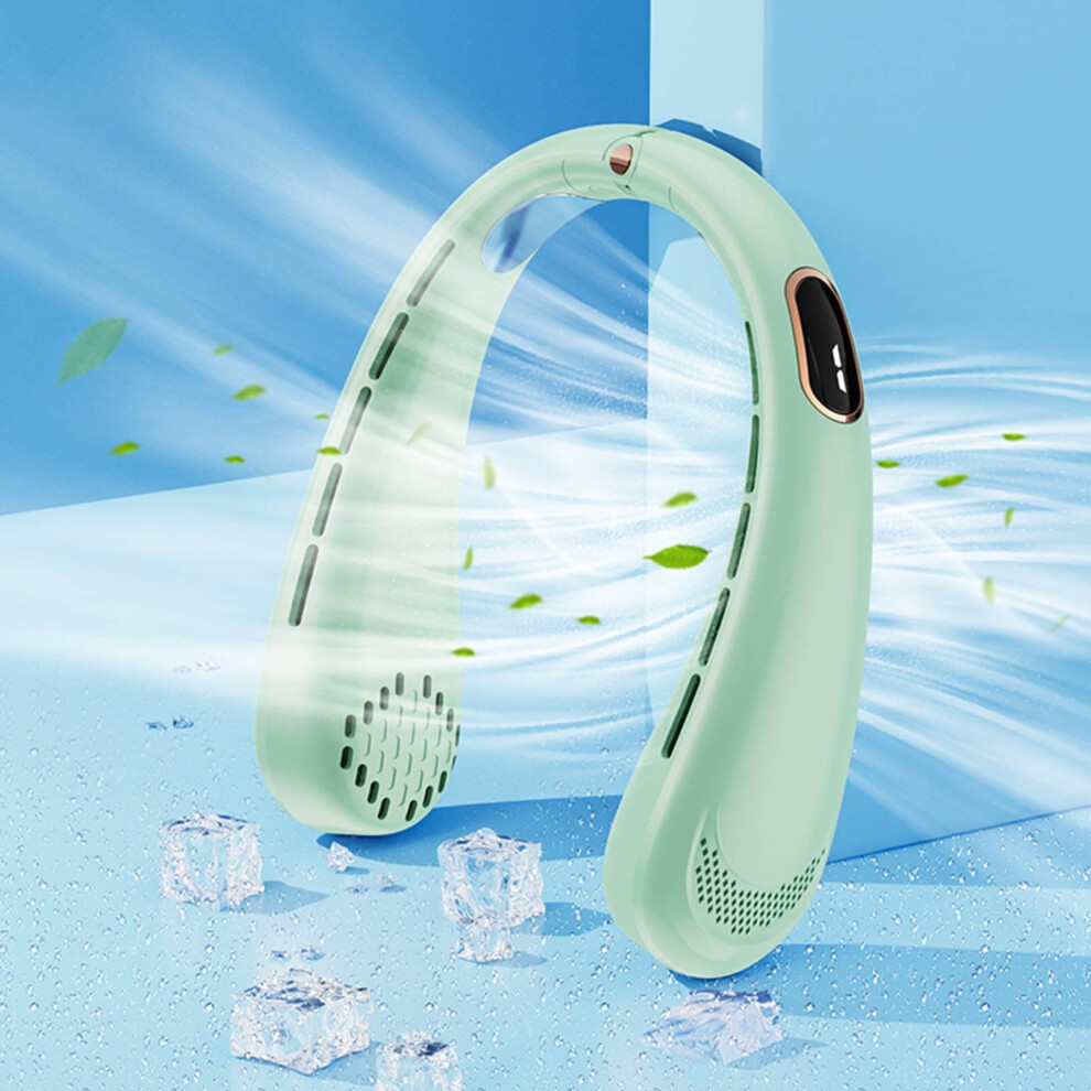 Ozmmyan Usb Rechargeable Neck Fan 5-Speed Portable 971050914541