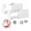 Barsinfi 2 Pcs Ear Piercing Kit Disposable No Pain Safety Unit Tool White 1