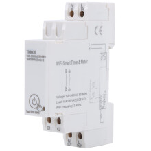 Compteur d'énergie intelligent WiFi avec minuterie et télécommande mobile, fonctionnement simplifié, 2,4 GHz, 16 A, 100-240 V, pour l'industrie.