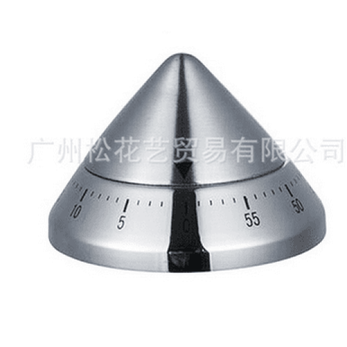 Kitchen Timer Stainless Steel 60-Minute Mechanical