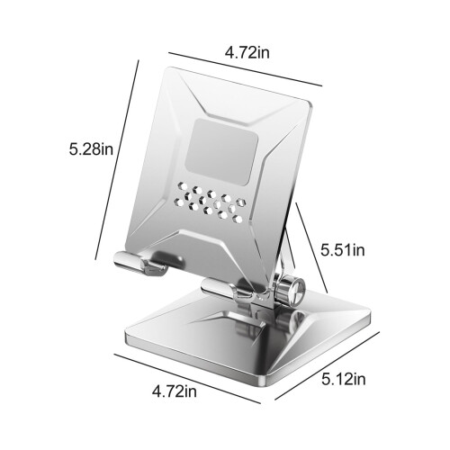Jacenvly metal tablet stand for desktop use, foldable and 2