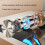 Jacenvly metal tablet stand for desktop use, foldable and 5