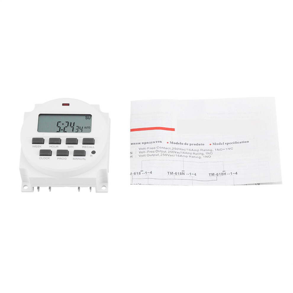 Samfox Electric Timer 12V Digital Programmable Switch