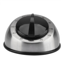 Cronometru de bucătărie mecanic din oțel inoxidabil, 60 de minute