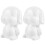 Valentine's Day puppy model craft set white 2 pcs 6