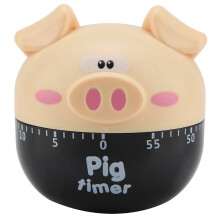 Főzőidőzítő, Samfox aranyos rajzfilm malac főző mechanikus időzítő számlálók konyhai főzési időzítő eszközhöz (khaki)