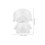 Valentine's Day puppy model craft set white 2 pcs 2