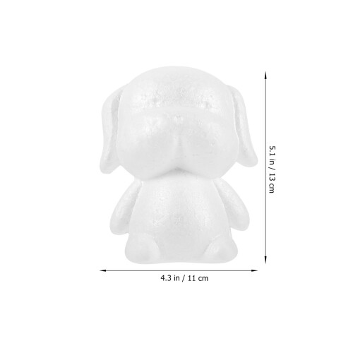 Valentine's Day puppy model craft set white 2 pcs 1