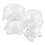 Valentine's Day puppy model craft set white 2 pcs 3