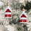FloHua Christmas tree hanging balls black irregular 2 pcs 6