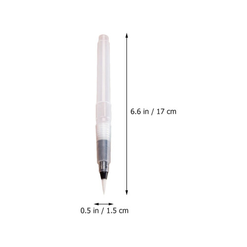 Watercolor Brush Pen Set Portable Pointed 6pcs 2