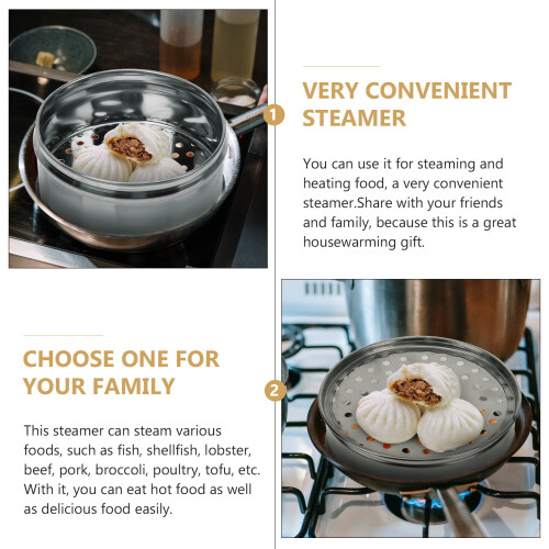 Stainless Steel Steamer Lid Set 2 Pieces 1