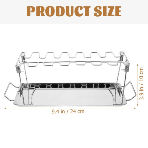 Stainless Steel Chicken Roasting Rack for Barbecue 2